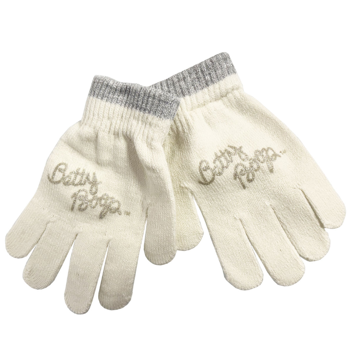 Set Bonnet et Gants Betty Boop beige 6-12 ans