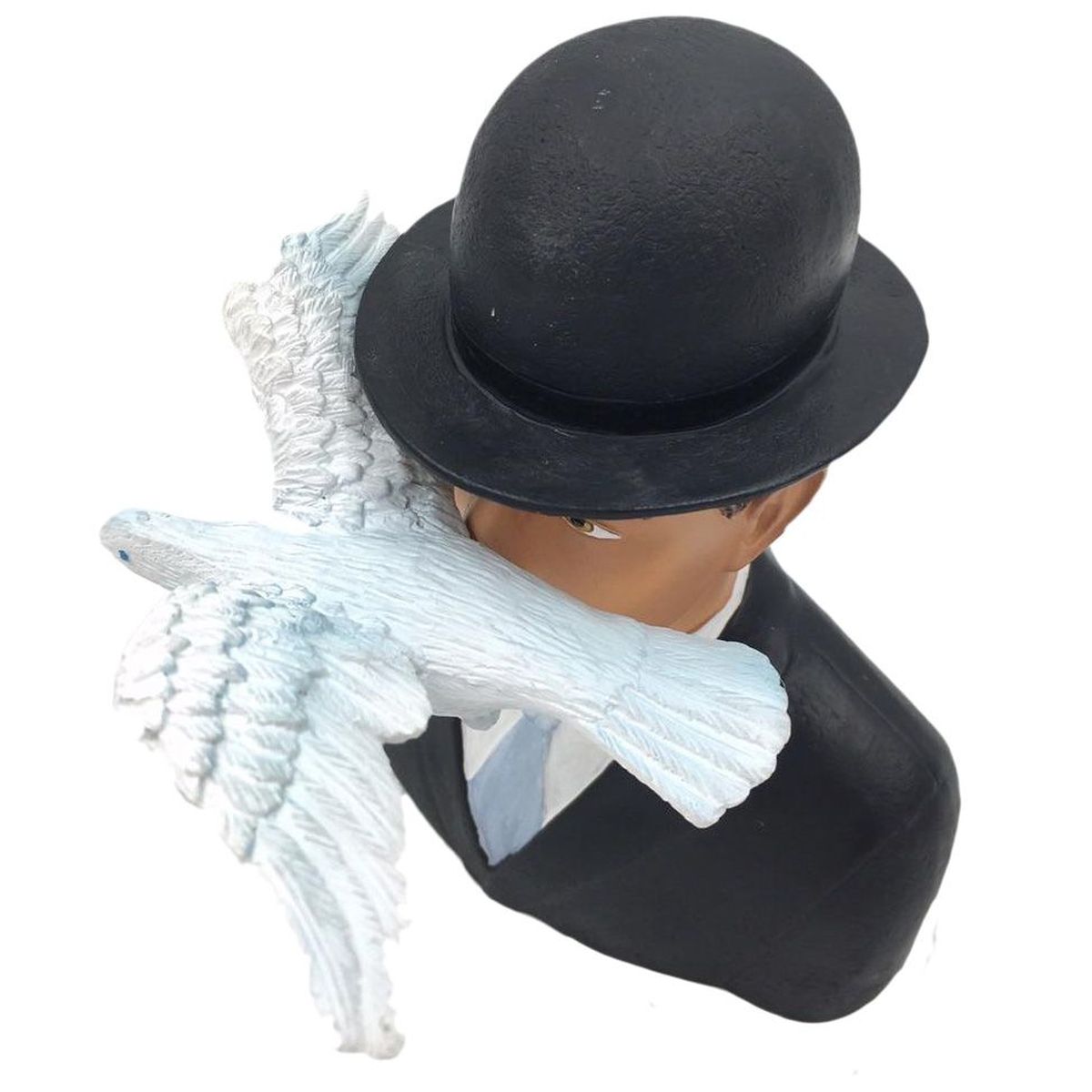 Figurine Magritte - L''homme au Chapeau Melon  - 15  cm