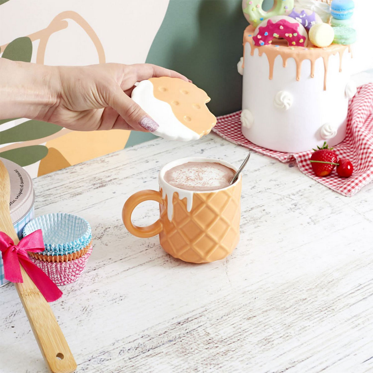 Mug Cookie en cramique  Pause gourmande assure !