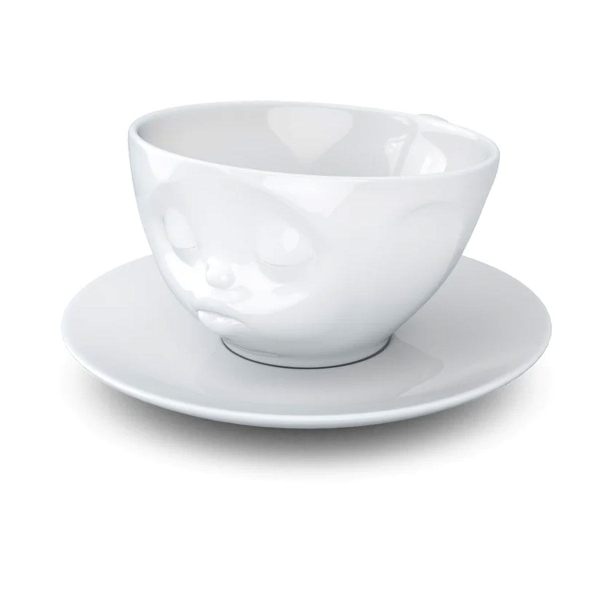 Tasse et sous tasse en porcelaine Tassen 200 ml - Bisou