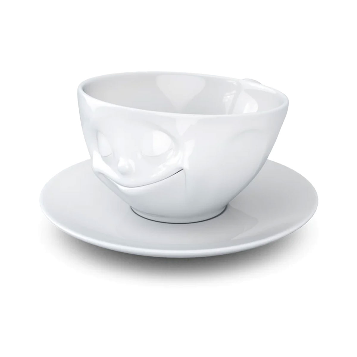 Tasse et sous tasse en porcelaine Tassen 200 ml - Heureux