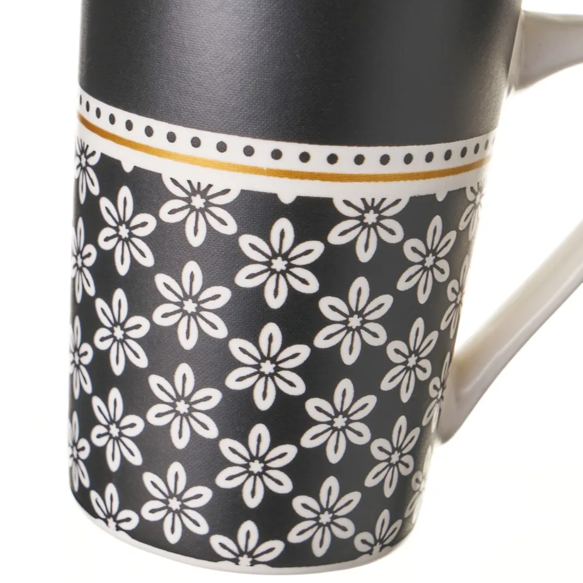 Ensemble de 4 mugs noirs en cramique