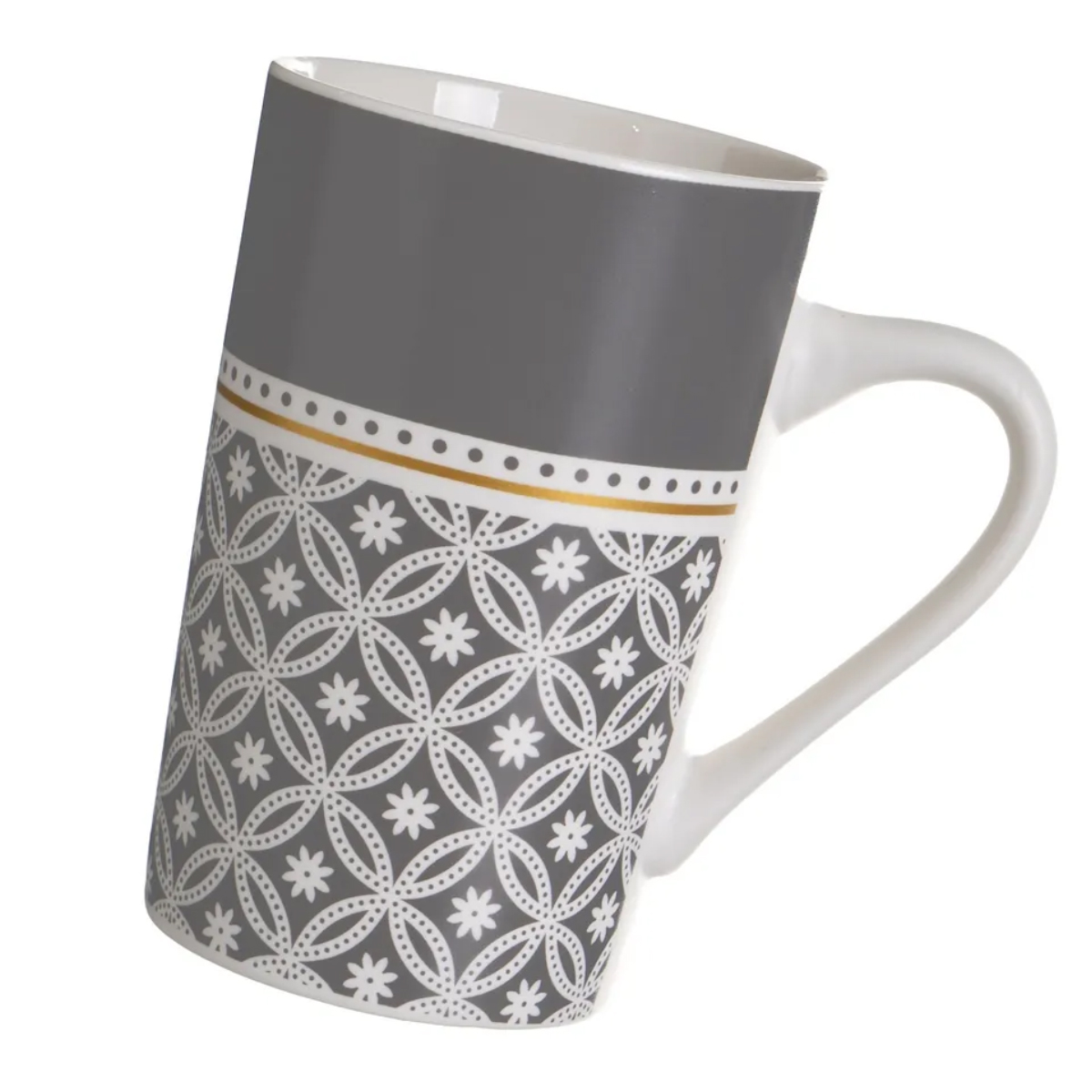 Ensemble de 4 mugs gris en cramique