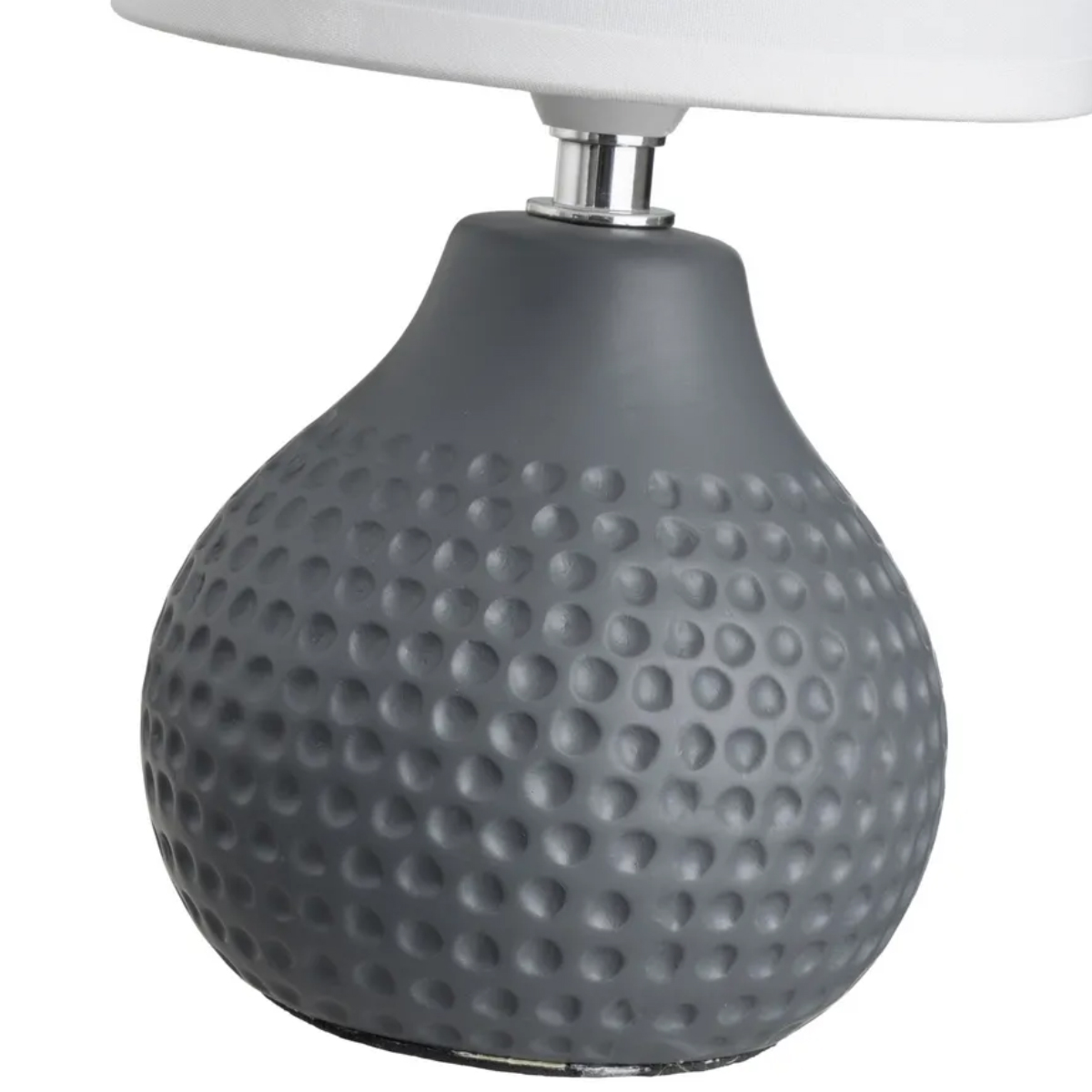 Lampe en cramique 25 cm - Modle gris fonc