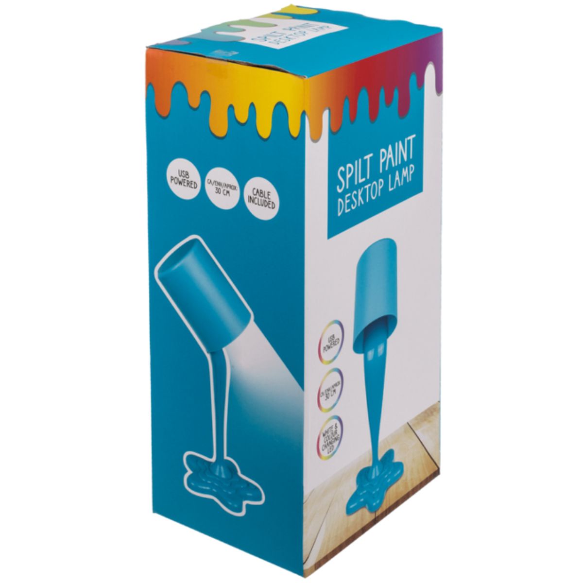 Lampe Pot de Peinture USB  variations de couleurs - Bleu