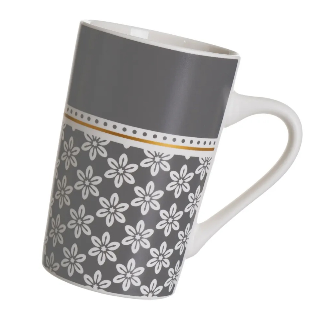 Ensemble de 4 mugs gris en cramique