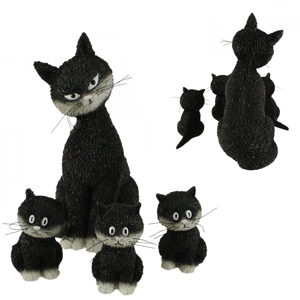 Figurine Les chats de Dubout - L'alignement - 11 cm