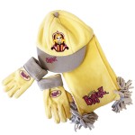 Set casquette charpe gants Bratz jaune taille 56-58 cm