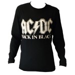 Tee-shirt Homme Manches Longues Noir AC/DC - Taille L