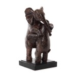 Figurine tendresse maman et son lphanteau 22 cm