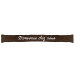 Coussin de porte marron - Bienvenue