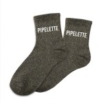 Paire de chaussettes Paillettes Pipelette  Noire