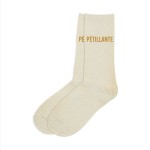 Paire de Chaussettes Ptillante - Beige et Orange