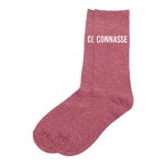 Paire de chaussettes Paillettes Connasse  Rose