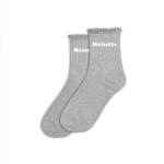 Paire de Chaussettes Festonnes Pailletes Bichette - Gris