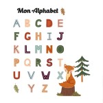 Sticker Dcoration Murale - Abcdaire Multicolore pour Enfants