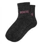 Paire de Chaussettes Paillettes Bichette  Noir