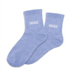 Paire de Chaussettes Pailletes Unique Bleu Clair