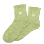 Paire de Chaussettes Pailletes Zen Vert Clair