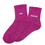 Paire de Chaussettes Pailletes Fuchsia Diva Rleuse