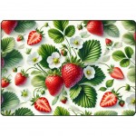 Planche  dcouper fraises et fleurs Cbkreation 28.5 cm