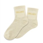 Paire de Chaussettes Brillante - Beige et Dor