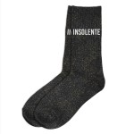 Paire de chaussettes Paillettes Insolente  Noir