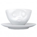 Tasse et sous tasse en porcelaine Tassen 200 ml - Bisou