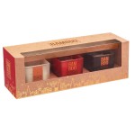 Coffret Cadeau de 3 bougies Heart and Home Eco responsable