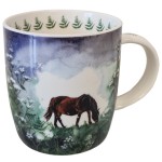 Mug en porcelaine Cheval par Alex Clark