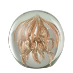 Presse-papier Capris bronze en verre 10 cm