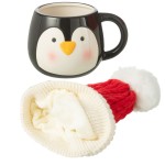 Set cadeau mug pingouin et bonnet - Nol