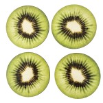 Dessous de verres Fruits by Cbkreation par 4 - Kiwi