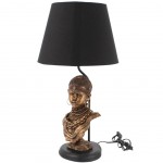 Lampe Buste de Femme Africaine en rsine 58 cm