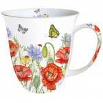 Mug en Porcelaine fine - Summertime Coquelicots