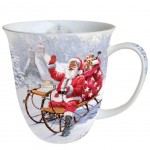 Mug en Porcelaine fine - Pre Nol et traineau