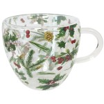 Tasse pour le th double paroi - Verdures d'Hiver