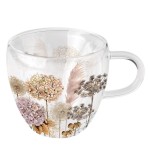 Tasse pour le th double paroi Fleurs Sches