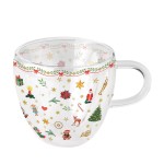 Tasse pour le th double paroi Dcoration de Nol