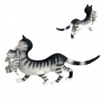 Figurine Les chats de Dubout - Maman et ses petits Modle gris