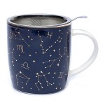 Mug en Porcelaine avec Infuseur  Th - Motif Astrologie