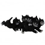 Figurine Les chats de Dubout - La Rcre - 13 x 6 x 4 cm