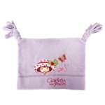 Bonnet polaire Charlotte aux fraises parme brod 3/6 ans